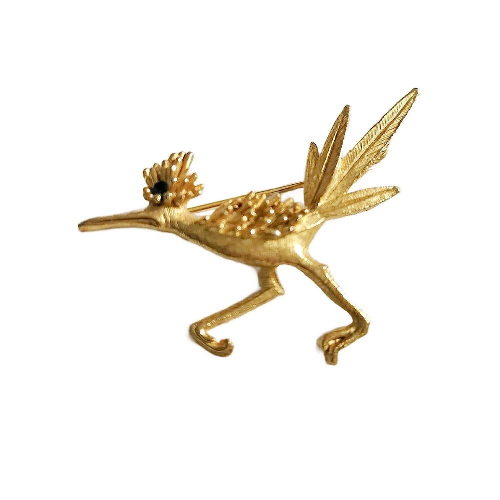Vintage Roadrunner Brooch, Vintage Scatter Pins